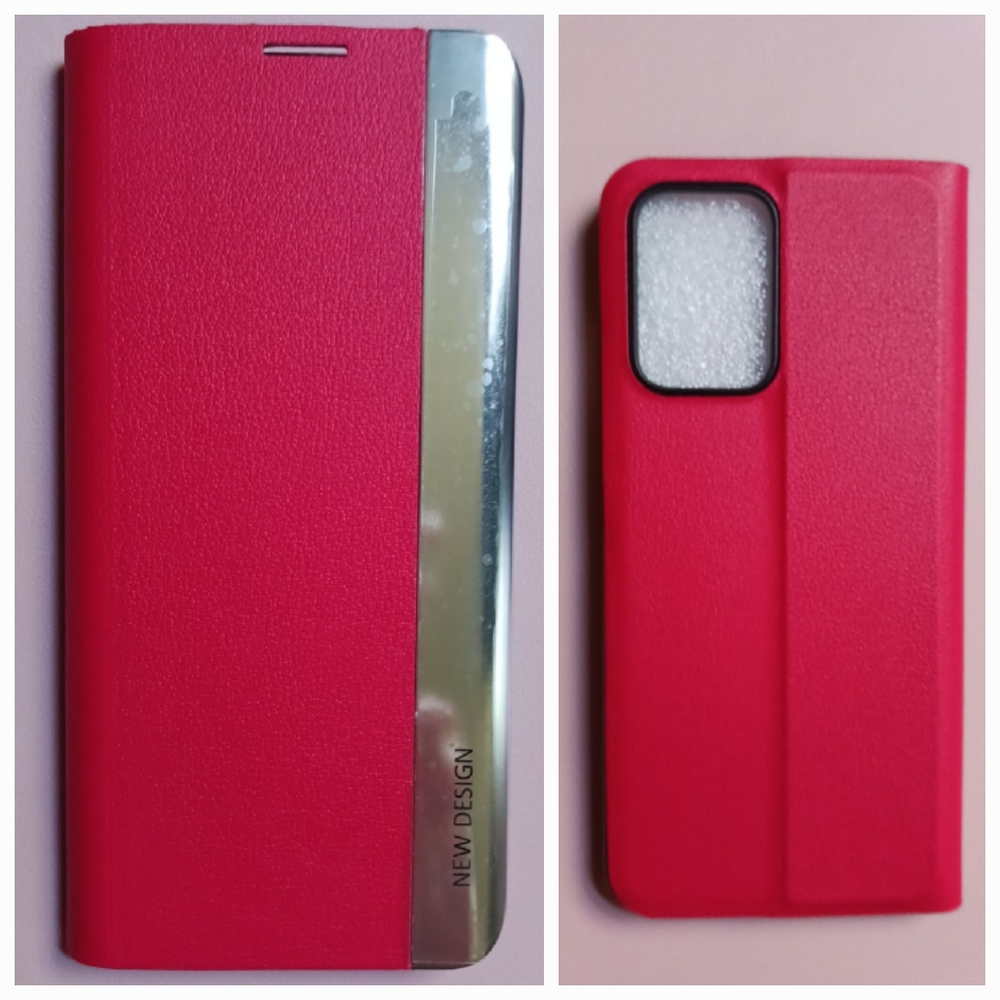 Phone case for Xiaomi Poco 4X GT, Flip phone cover, Red